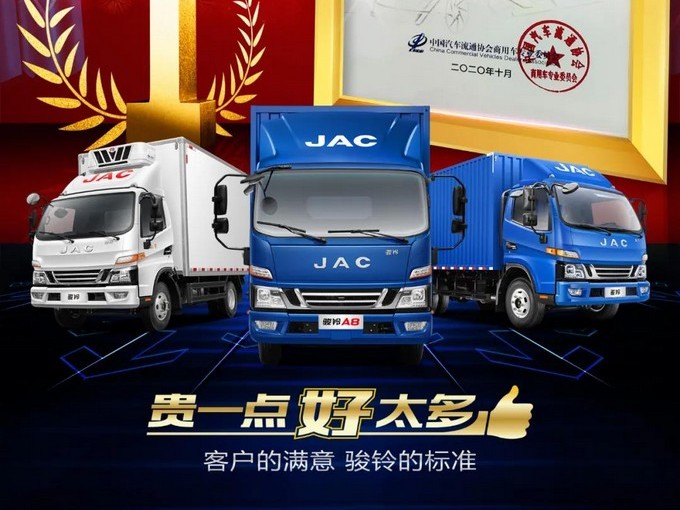 中國駿鈴，二手車價值遙遙領先！